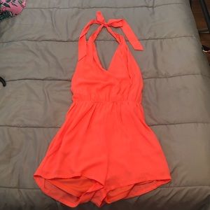 Coral romper.